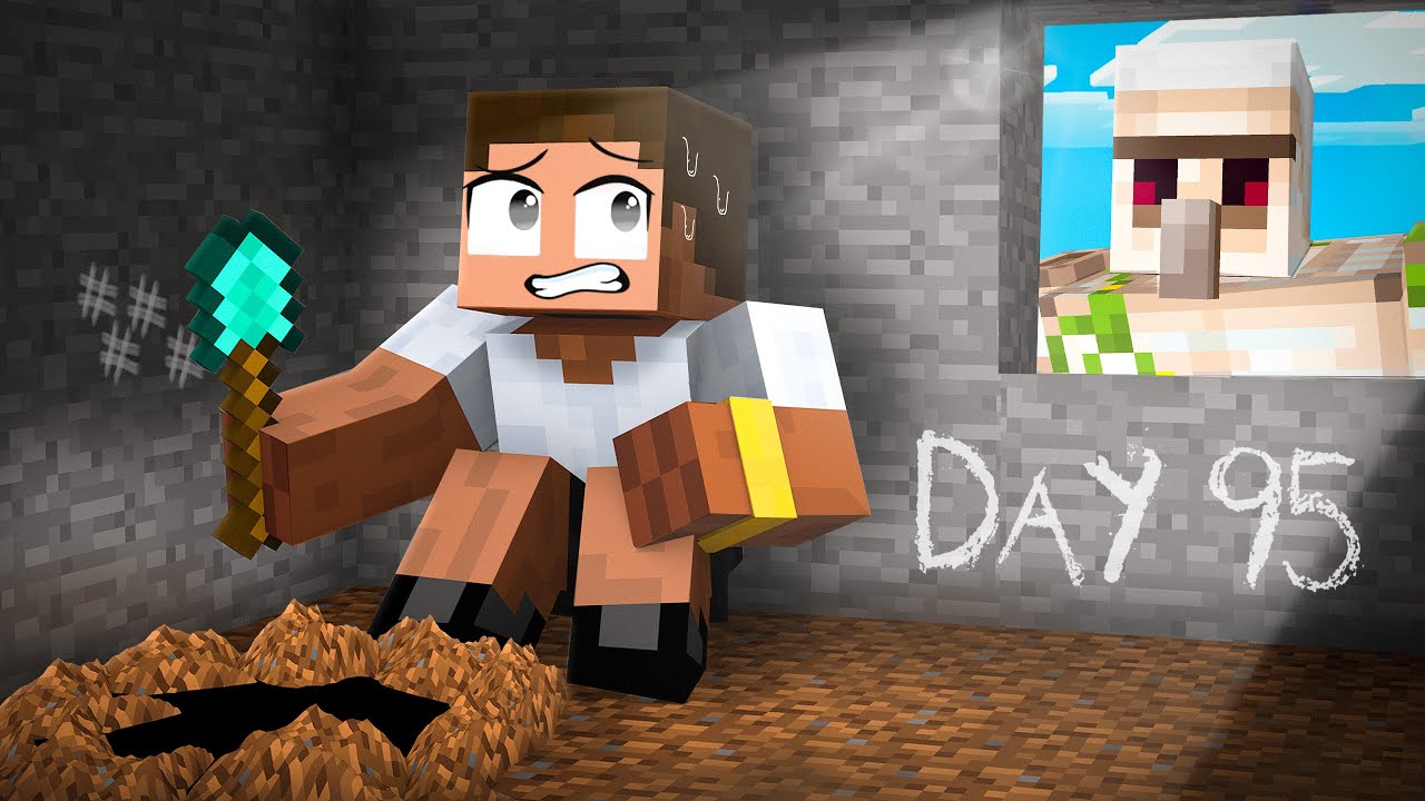 Can I Escape the GOLEM PRISON in Minecraft?? - Minecraft videos