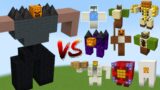 DARK HEROBRINE vs All Ghast, Husk, Stray, Ravager Bosses – Battle Minecraft Mobs