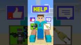 Help Steve Choose and Smash the Bedrock #minecraft #shorts