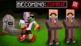 I Became Zombie to Prank Villager In Minecraft…..