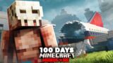 I Spent 100 Days in a Plane Crash in Hardcore Minecraft… Here's What Happened