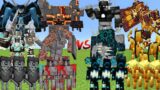 IMMORTAL & NETHERITE ALLIANCE Vs WARDEN & BLAZE ALLIANCE MOB BATTLE IN MINECRAFT