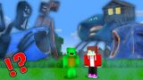 JJ and Mikey vs MONSTERS BOSS FIGHTNING in Minecraft Maizen!