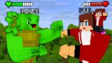 JJ vs Mikey Giant Titan Fight Battle – Maizen Minecraft Animation