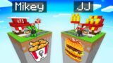 JJ's MCDONALDS Bridge vs Mikey's KFC Bridge Survive Battle in Minecraft – Maizen