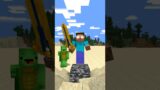 Mikey Challenge Herobrine to Pull The Sword #minecraftshorts #minecraft