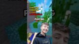 Mr Beast playing Minecraft #shorts #mrbeast #mrbeastshorts #minecraft #minecraftshorts