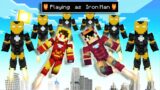 Playing as IRON MAN in Minecraft