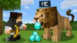 Playing as a HELPFUL Lion in Minecraft