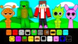 Sprunki JJ and Mikey Minecraft MOD Sinner Edition MAIZEN :  In Minecraft Animation