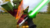 Star Wars vs Minecraft 2 Real Life