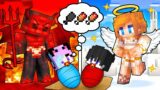 We ADOPTED by ANGEL and DEVIL Family in Minecraft!