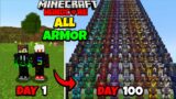 We Made All 5000 Armor Trims In 100 Days In Minecraft Hardcore | Duo 100 Days