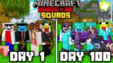 We Survived 100 Days in Minecraft Hardcore… SQUADS!