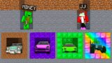 Who will FIND THE BEST Undeground SECRET CAR Challenge in Minecraft – Mikey & JJ animation