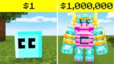 $1 vs $1,000,000 Minecraft Evolutions!