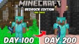 200 Days in Minecraft Bedrock Edition