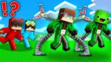 DR OCTUPUS Speedrunners vs Hunters : JJ and Mikey vs Cash and Nico in Minecraft Maizen!