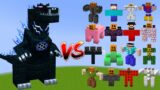 GODZILLA vs All Minecraft Bosses – Minecraft Mob Battle