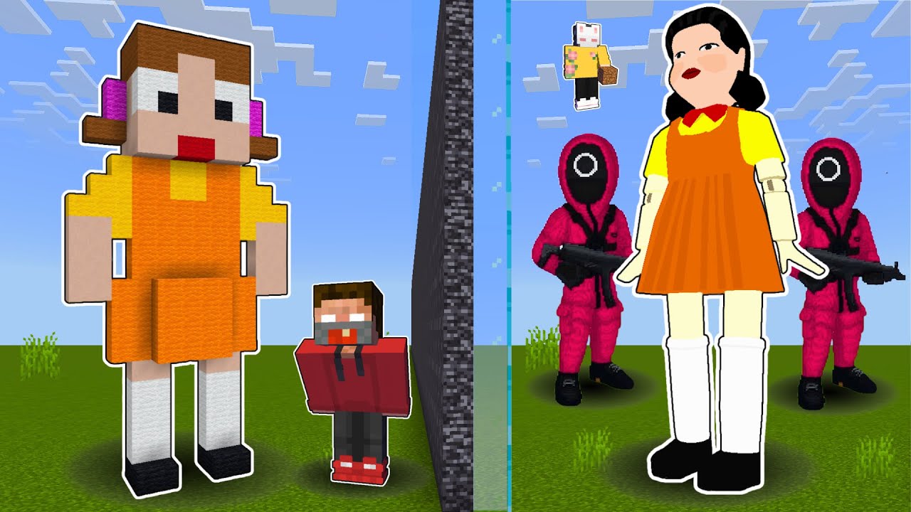I Cheated With SQUID GAME In Minecraft Build Battle! (Tagalog