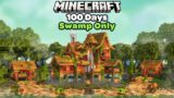 I Spent 100 Days in a Swamp Only World in Minecraft