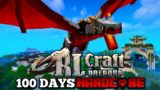 I Survived 100 Days in RLCraft DREGORA in Minecraft Hardcore!