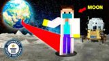 I Travelled 384,000,000 Blocks to The Moon in Minecraft | Mcaddon