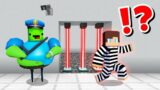 JJ and Mikey Become BARRY in ROBLOX PRISON CHALLENGE in Minecraft / Maizen animation