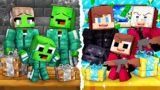 JJ and Mikey: SQUID GAME Family Battle in Minecraft – Maizen