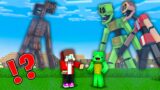 JJ and Mikey in MIMICERS vs SIRENHEAD in Minecraft Maizen!