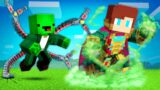 MYSTERIO Speedrunner vs DOCTOR OCTOPUS Hunter in Minecraft – Maizen JJ and Mikey