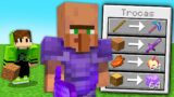 Minecraft, But Villagers Trade Secret OP Items