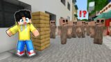 SURROUNDED By INFECTED VILLAGER In Minecraft! (Tagalog)