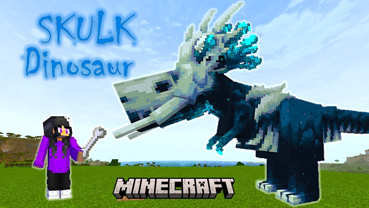 Searching for SKULK DINOSAURS in Minecraft / Dino Skulk Infection ...