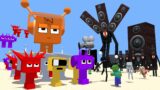 Sprunki vs Monster mobs – Minecraft Animation