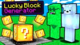 We Added LUCKY BLOCK GENERATORS To Minecraft Bedwars…